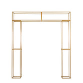 Lofaris Gold Metal Heavy Duty 3D Rectangular Stand,  Floral Balloon Frame Backdrop Stand, for Wedding Party Decor